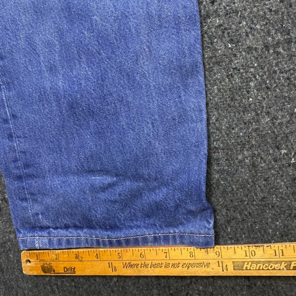 Levis Vintage Men 42x32 Blue Denim 501 Original Fit Button Fly Straight Jeans‎
